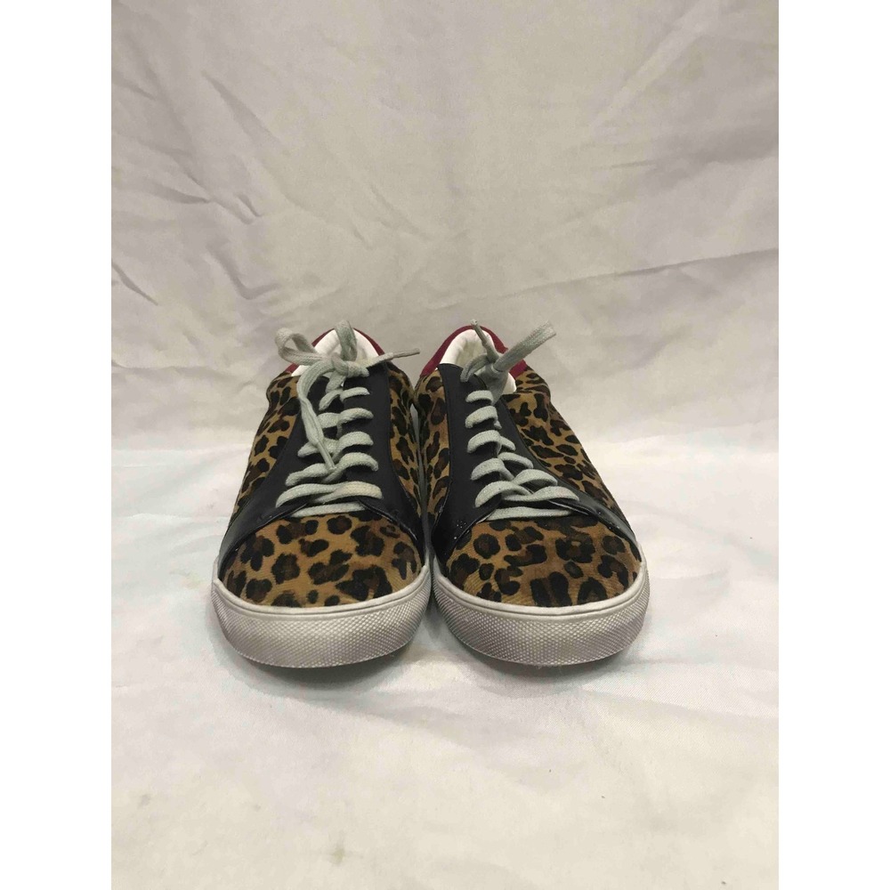 Womens Leopard Print Low Top Sneakers Comfort‎ Fashion Shoes Size 8
